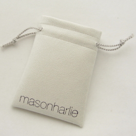 Arctic Ultrasuede Soft jewelry pouch