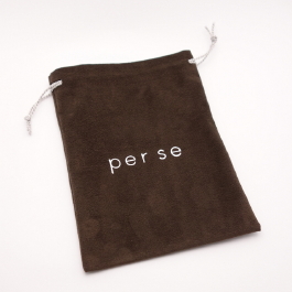 Espresso Ultrasuede Light jewelry pouch